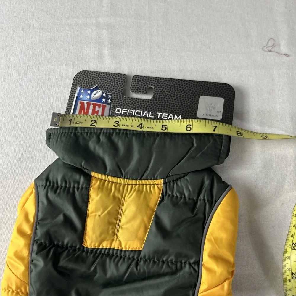 green bay packers Dog Cat Small Puffer Vest‎ Football